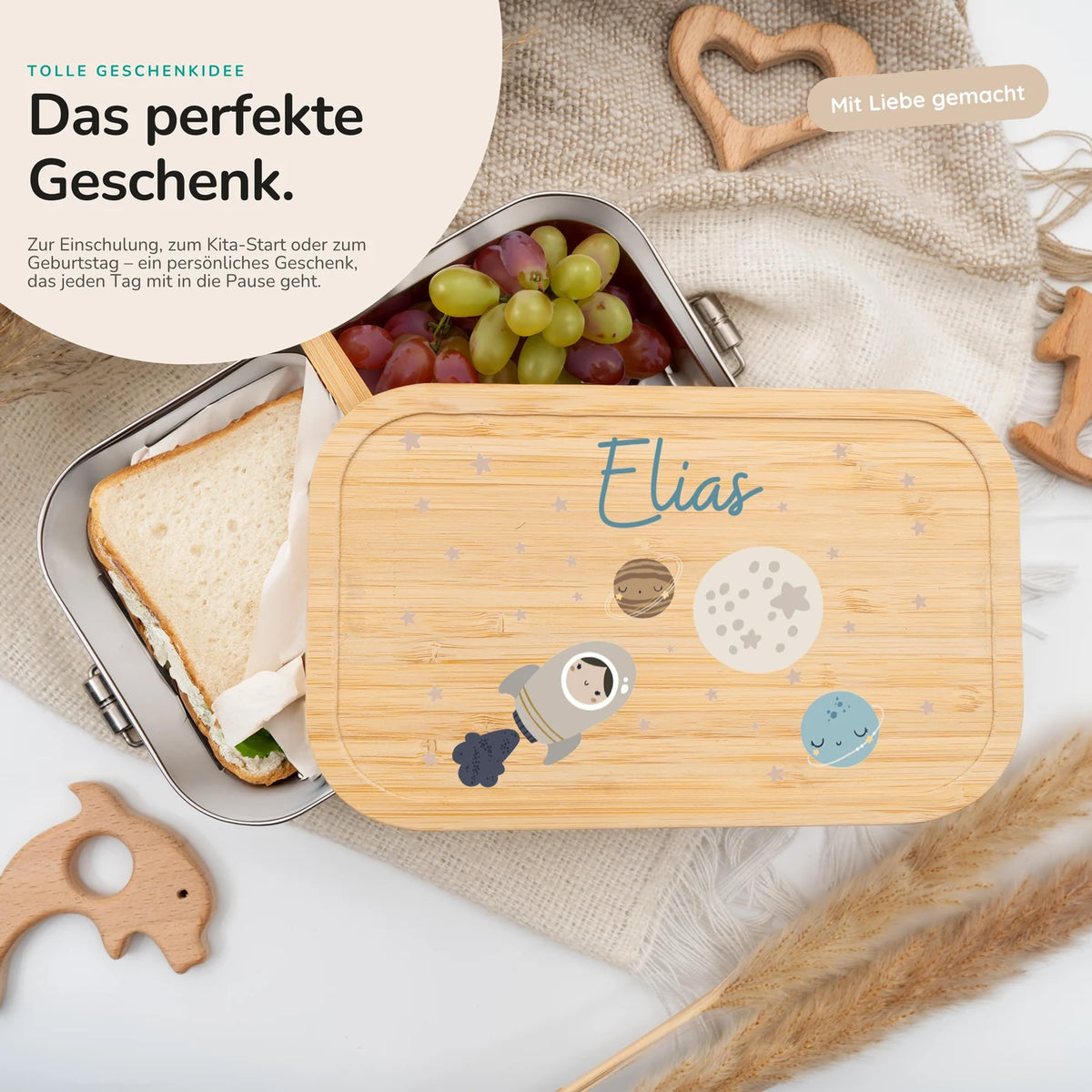 Brotdose personalisiert Weltall