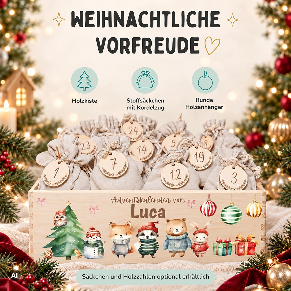 Personalisierter Adventskalender zum Befüllen - Weihnachtswunder