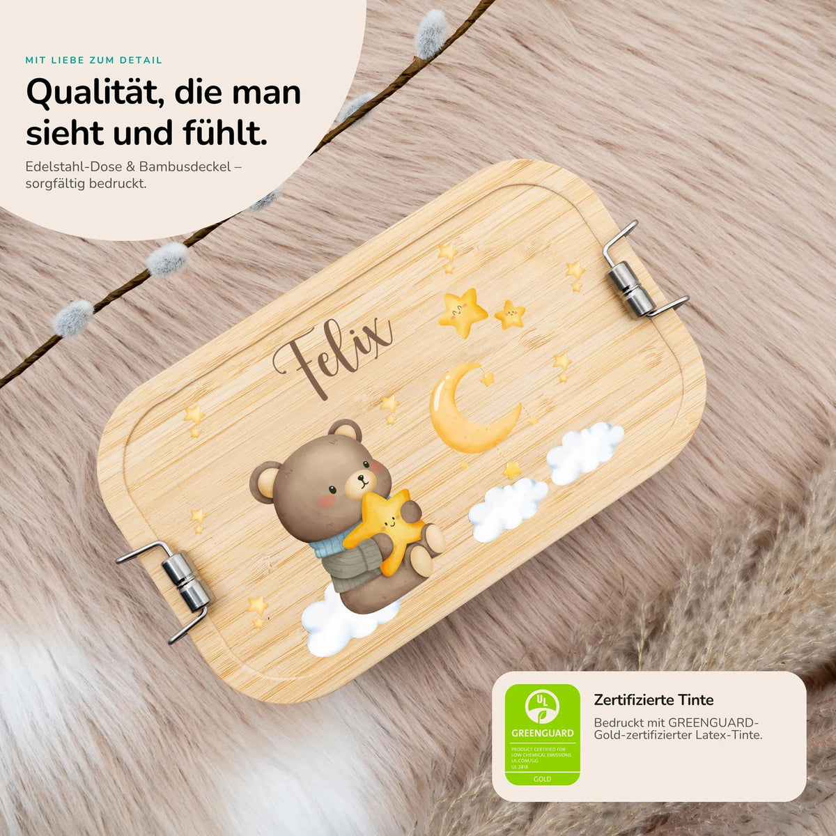 Brotdose Kinder personalisiert - Süßer Elefant