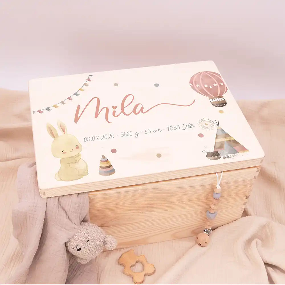 Erinnerungsbox Baby - Süßer Hase