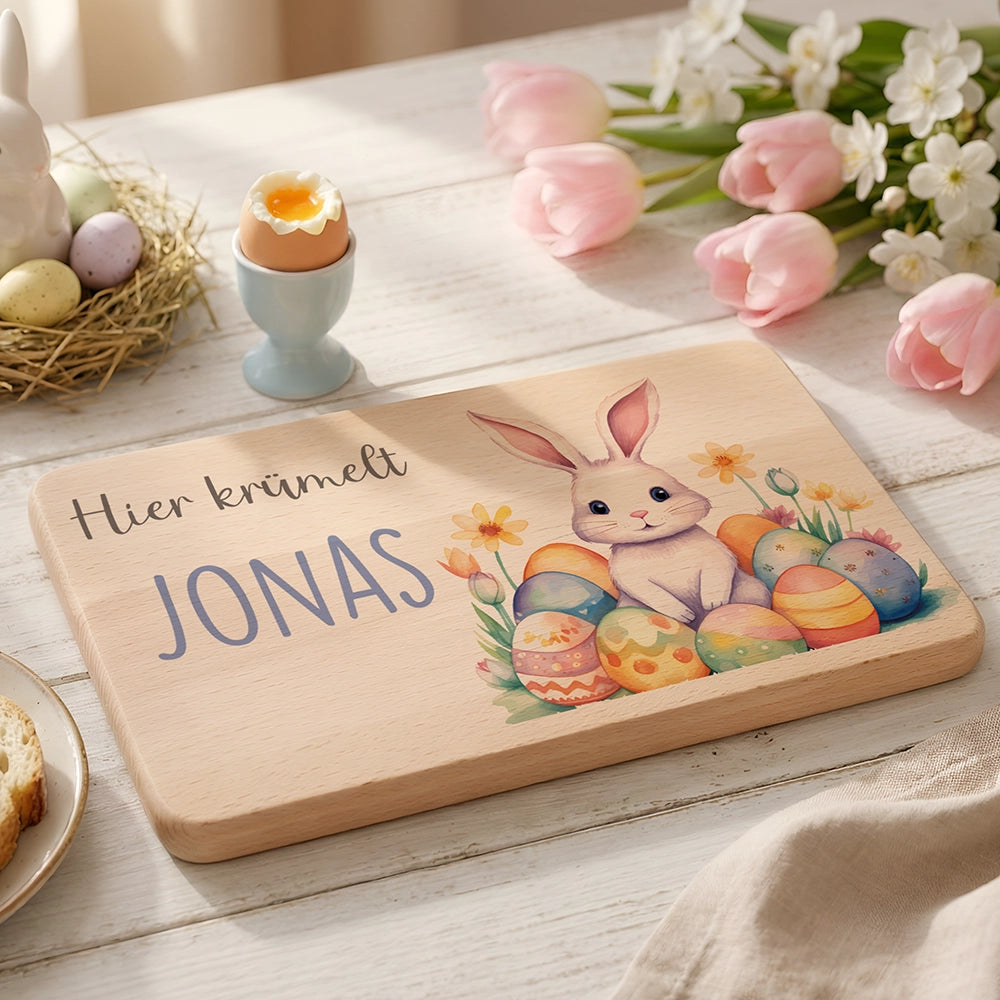 Frühstücksbrettchen Holz personalisiert