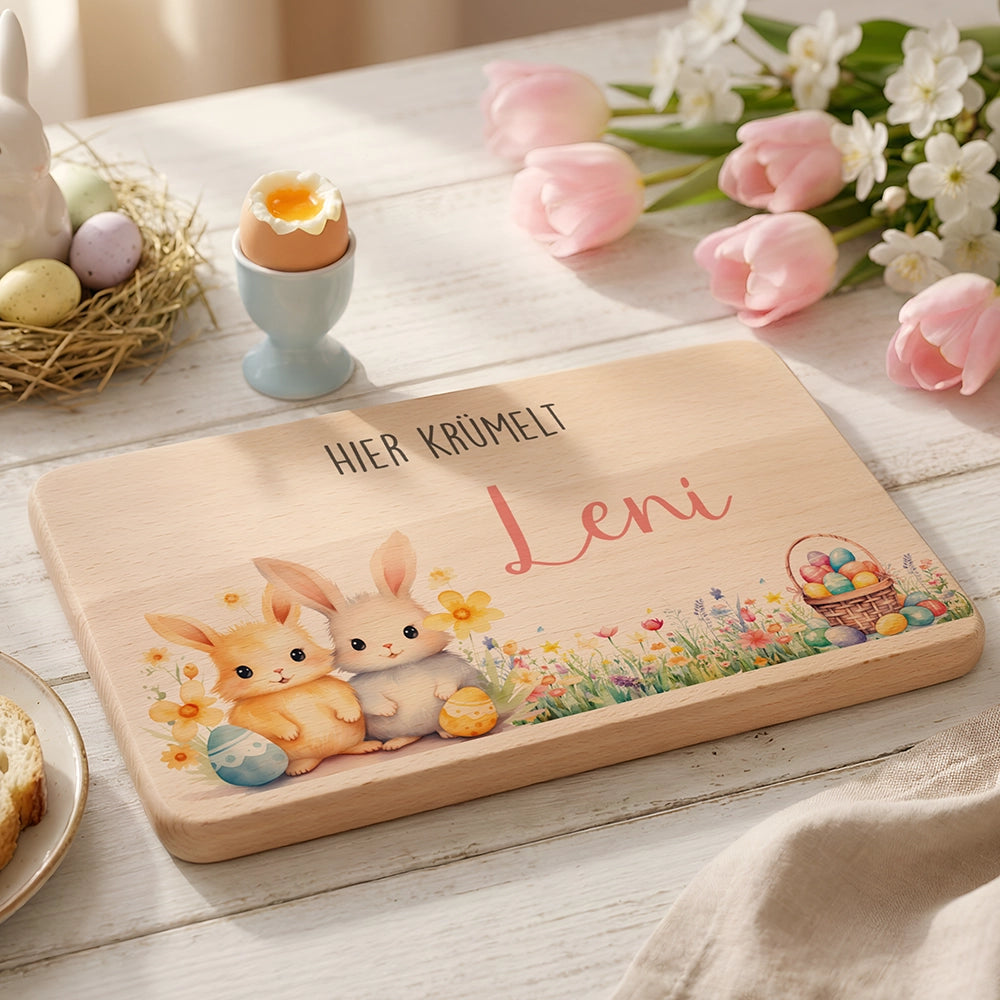 Frühstücksbrettchen Holz personalisiert