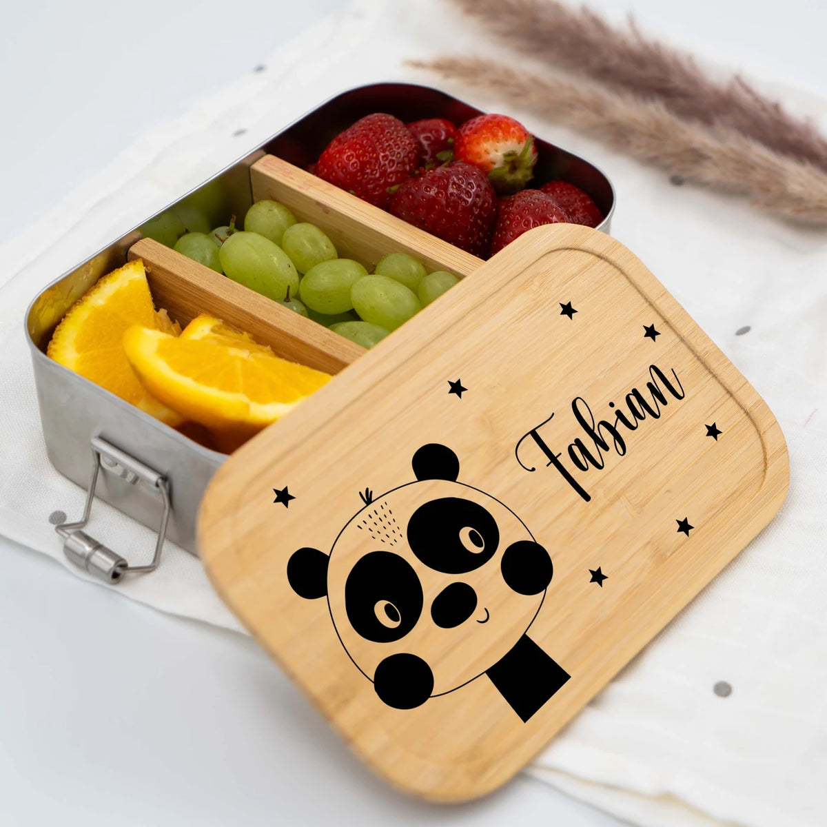 Brotdose personalisiert Panda