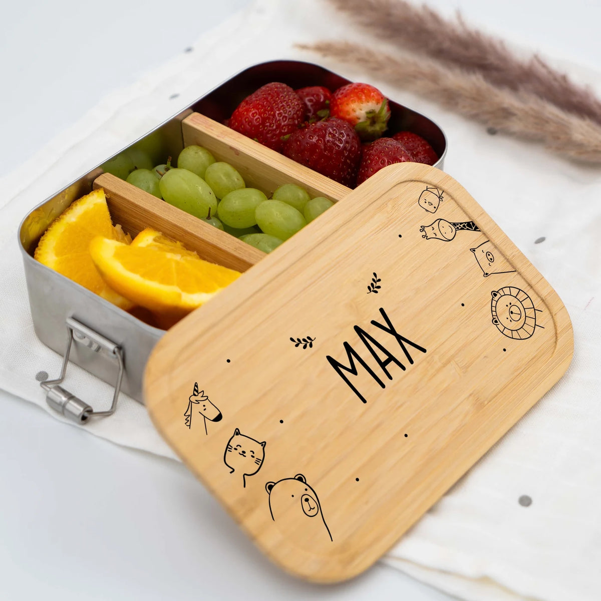 Brotdose Kinder personalisiert - Animal Family