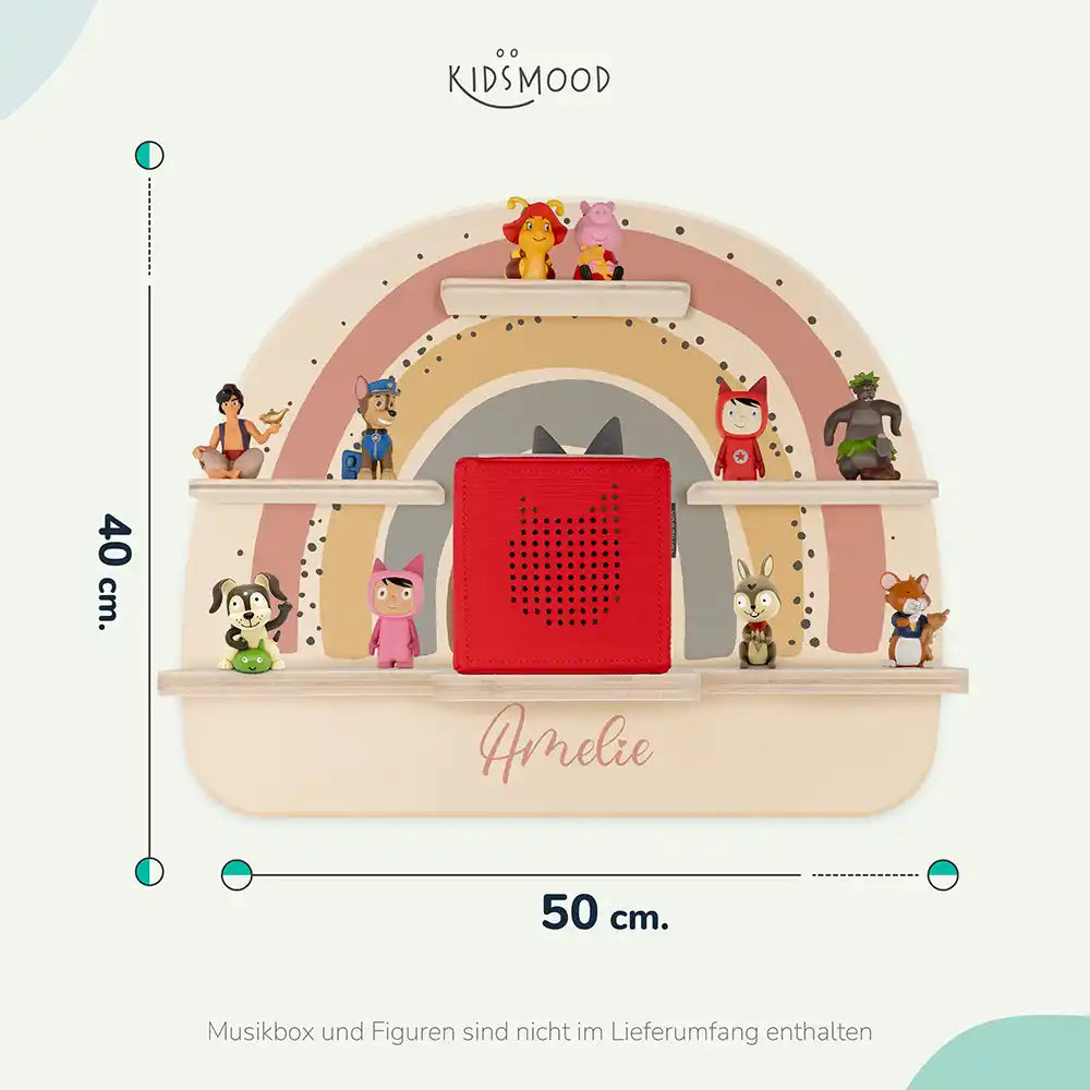 Kinderzimmer Bundle Regenbogen 6 Tonieregal + Nachtlicht