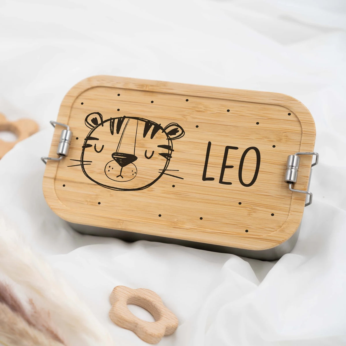 Brotdose personalisiert Tiger