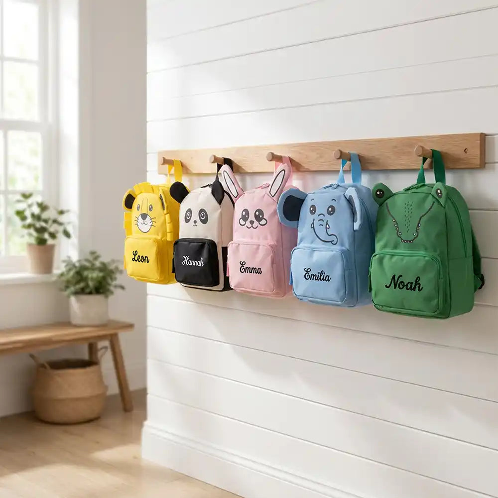 Personalisierter Kinderrucksack Panda, für Kita, Krippe und Kindergarten