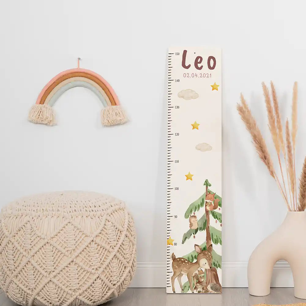 Messlatte Kinder Holz & Aluverbund - Reh