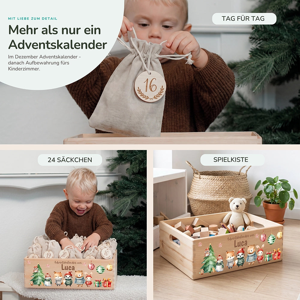 Personalisierter Adventskalender zum Befüllen - Weihnachtswunder