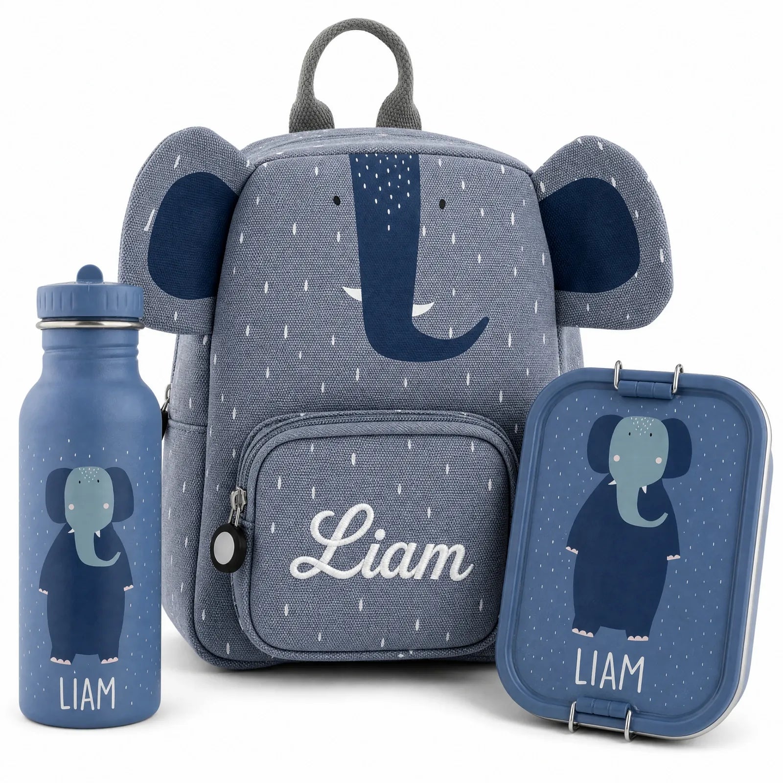 Trixie Kindergarten Set Elefant, personalisiertes Set im Tiermotiv