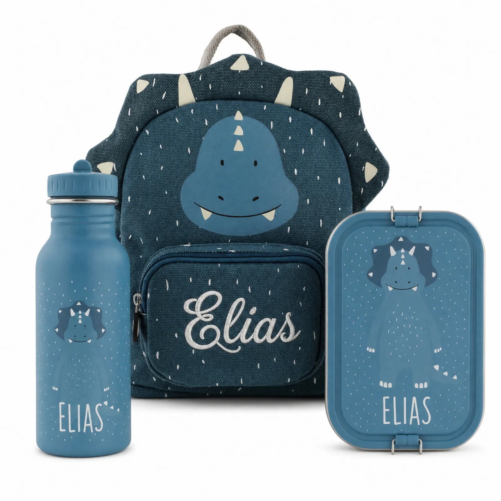 Trixie Kindergarten Set Triceratops, personalisiertes Set im Tiermotiv