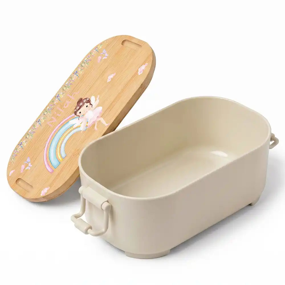 Brotdose Kinder personalisiert, Ballerina Regenbogen