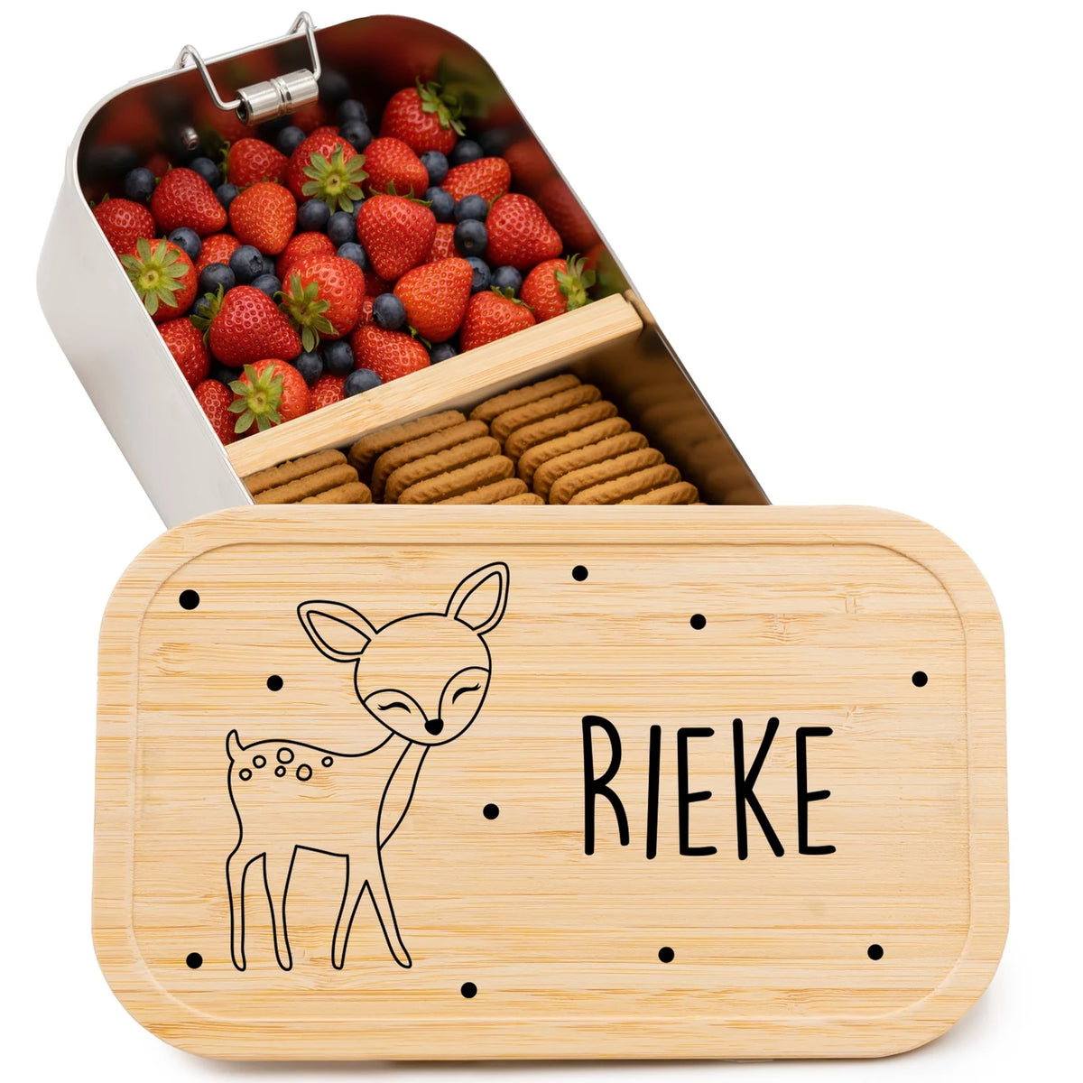 Brotdose Kinder personalisiert - Reh