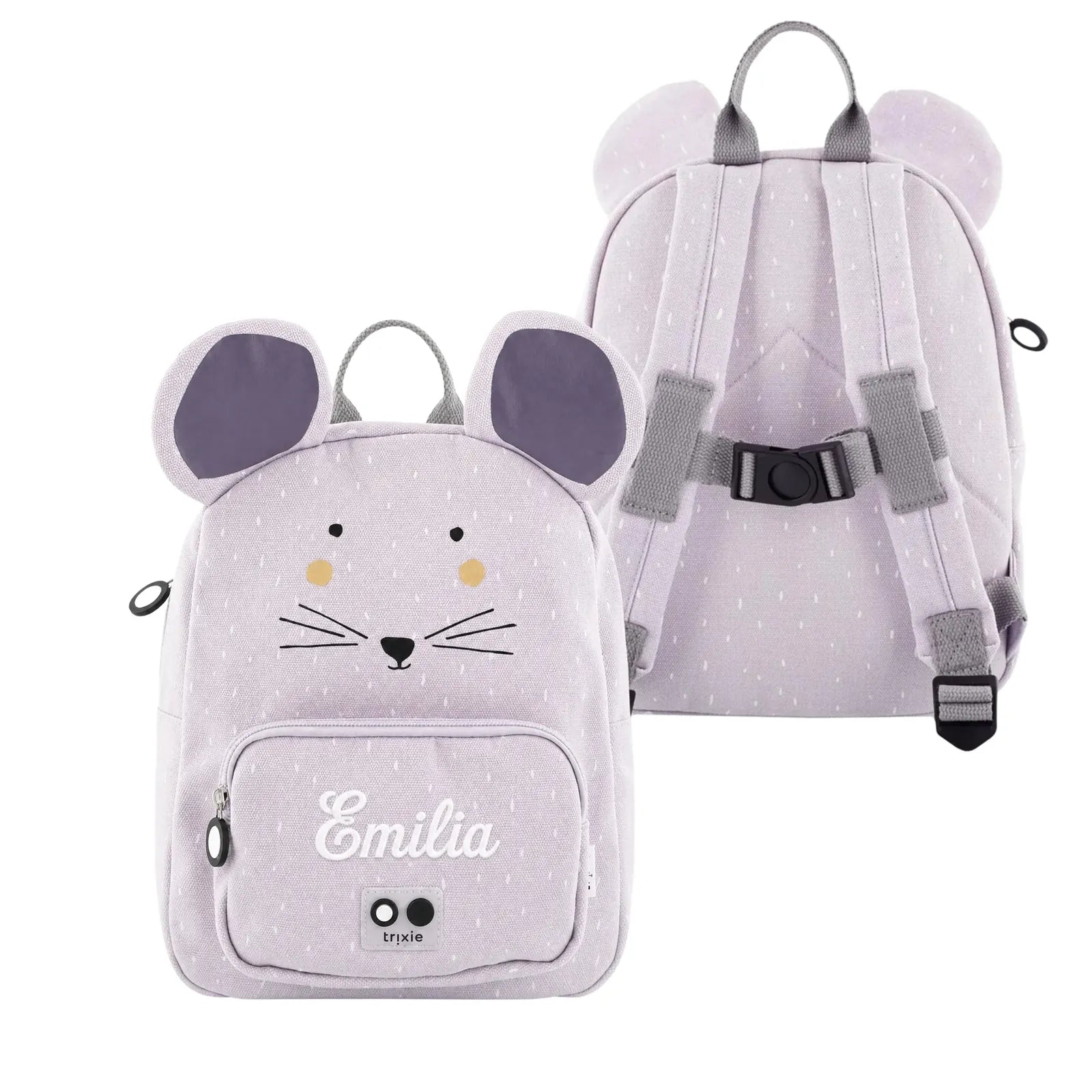 Trixie Kindergartenrucksack Maus, personalisiert mit Namen aufgestickt