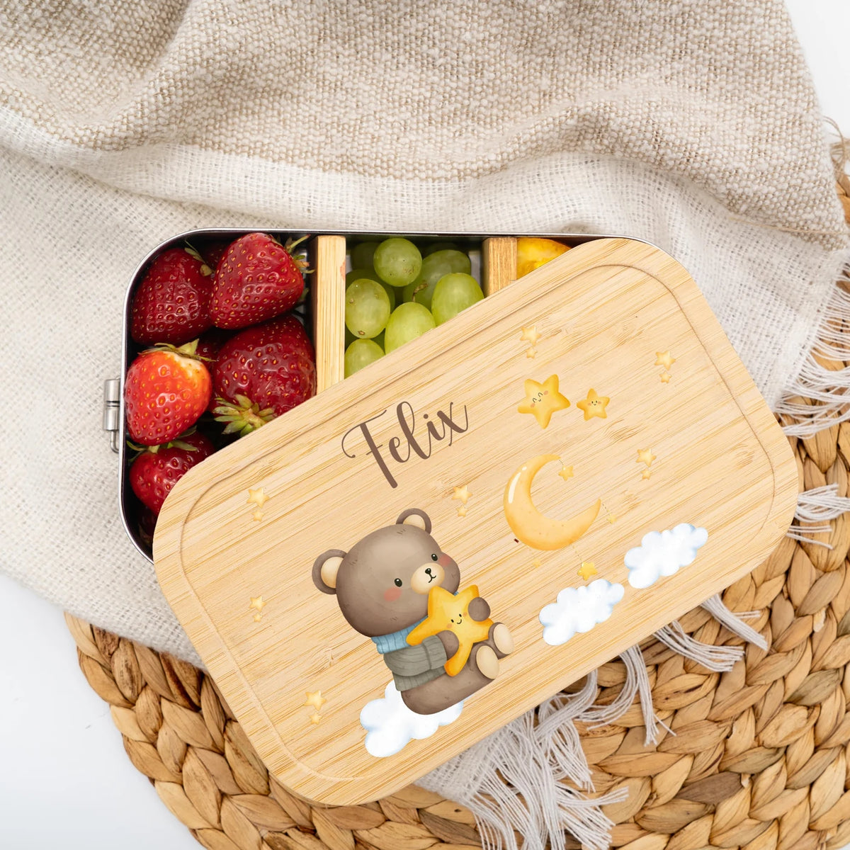 Brotdose Kinder personalisiert - Süßer Elefant