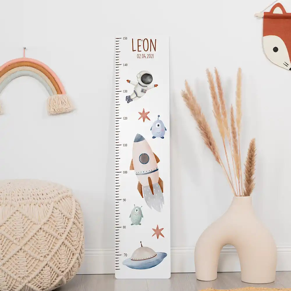 Messlatte Kinder Holz & Aluverbund - Astronaut