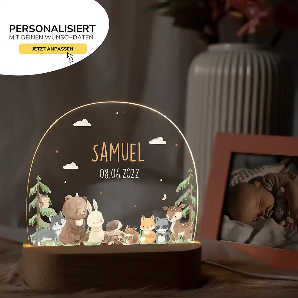 Kinderzimmer Bundle Waldtiere Tonieregal + Nachtlicht