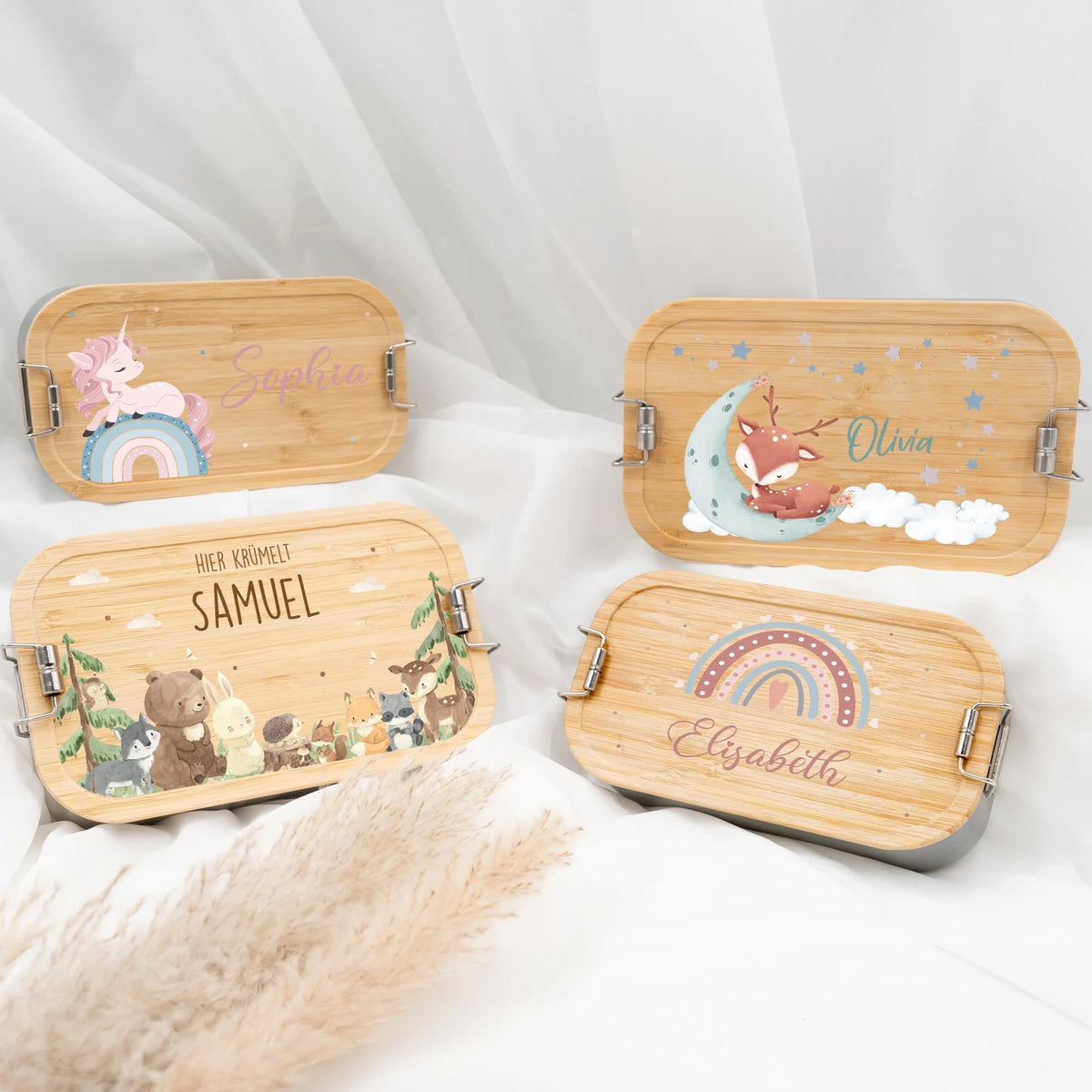 Brotdose Kinder personalisiert Baby Reh