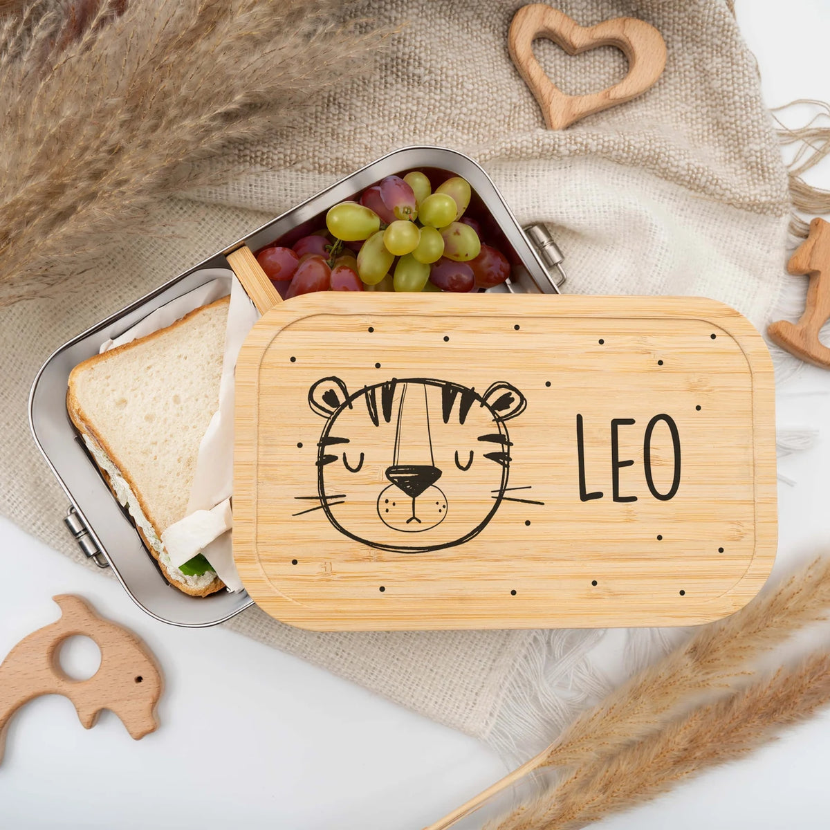 Brotdose personalisiert Tiger