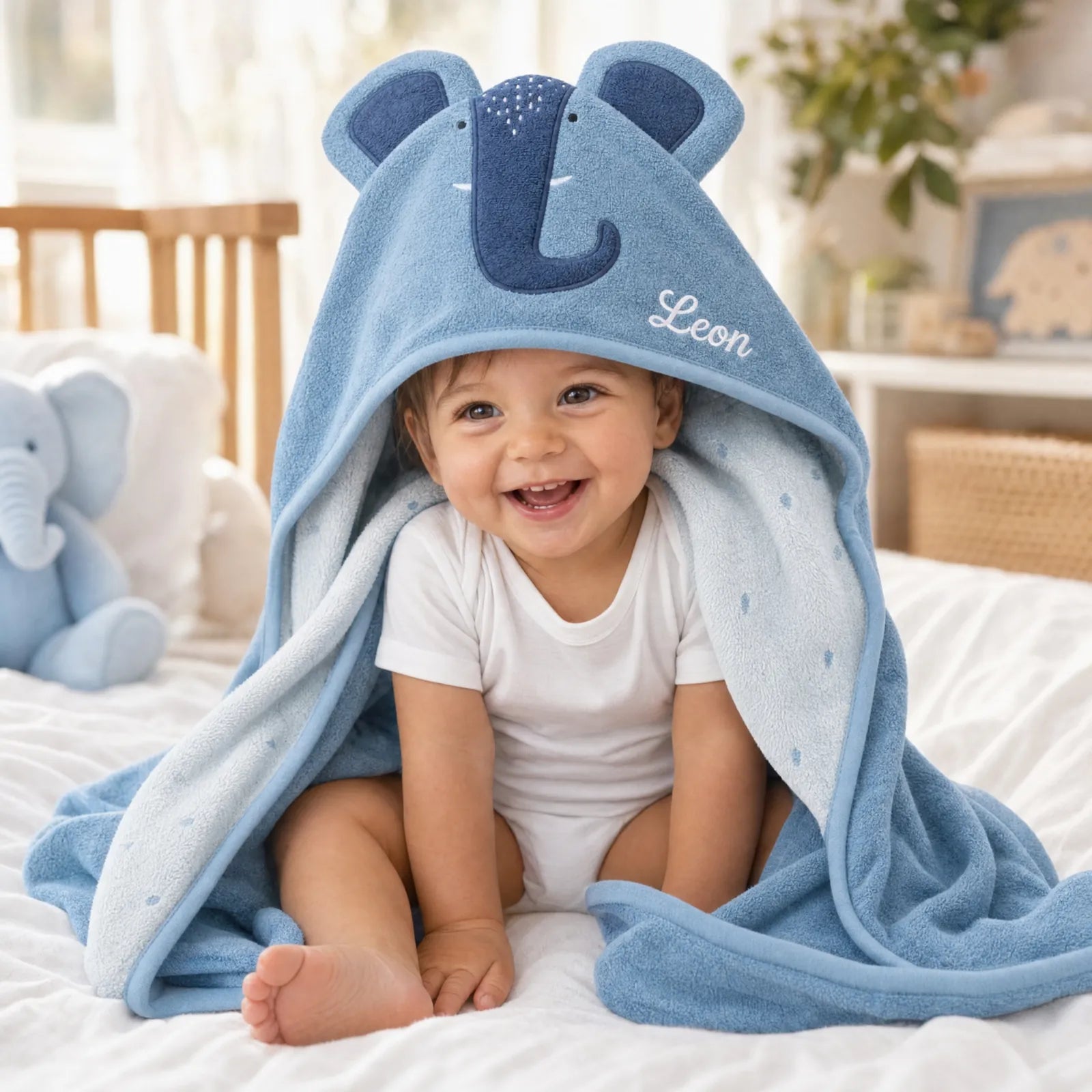Trixie Kapuzenhandtuch Baby Elefant, in zwei Größen erhältlich