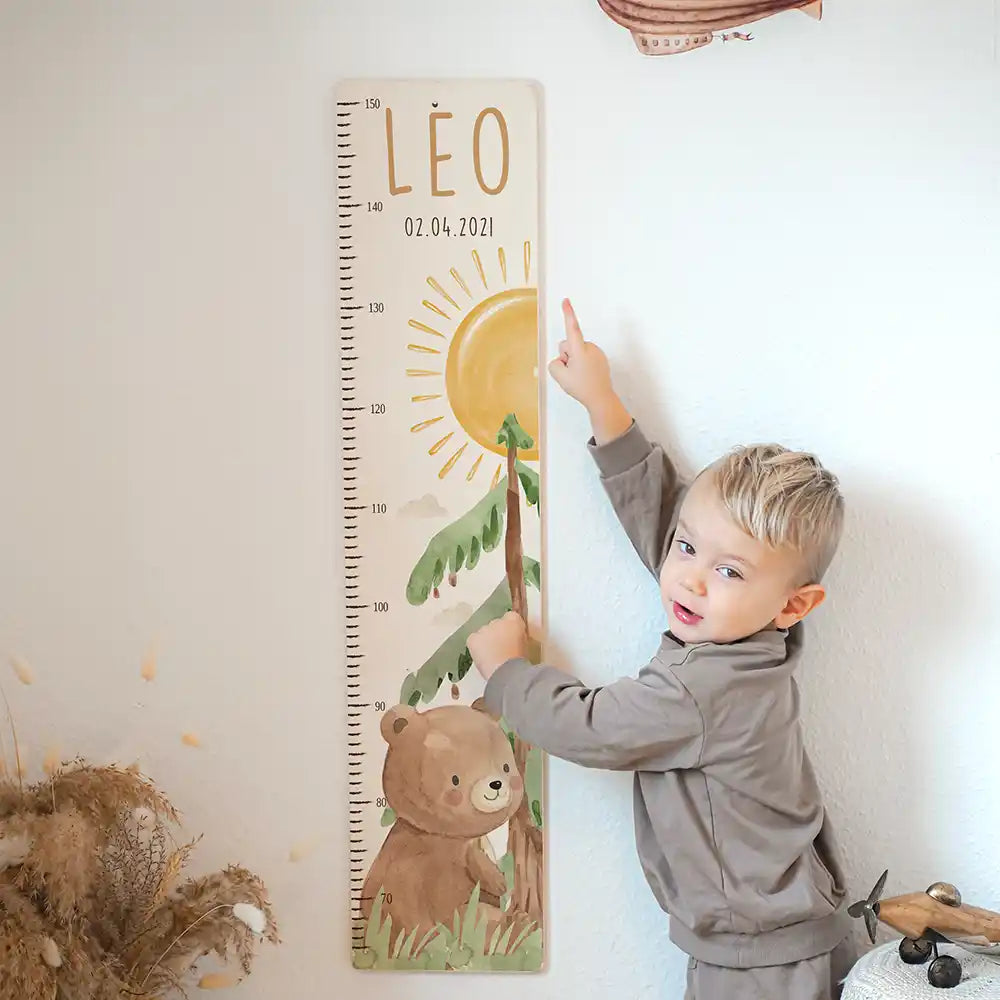 Messlatte Kinder Holz & Aluverbund - Bär