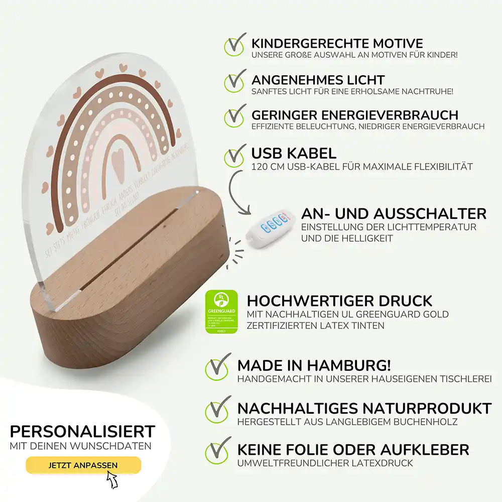 Kinderzimmer Bundle Tonieregal und Nachtlicht - Regenbogen