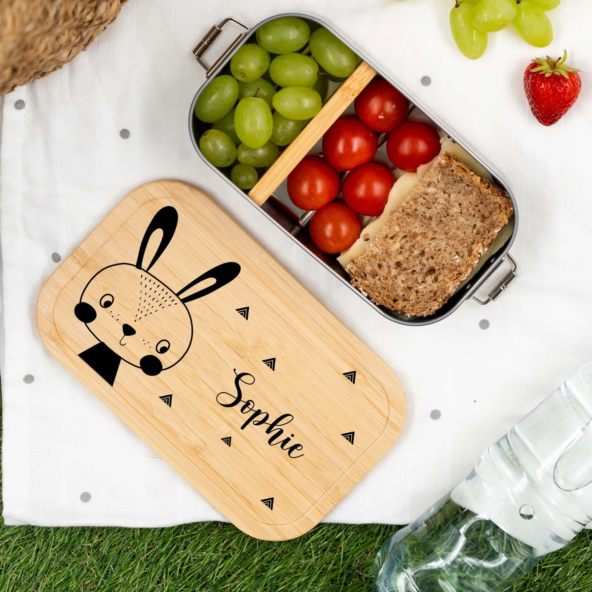 Brotdose personalisiert Hase