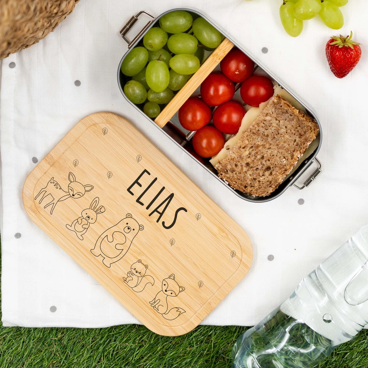 Brotdose personalisiert Waldtiere