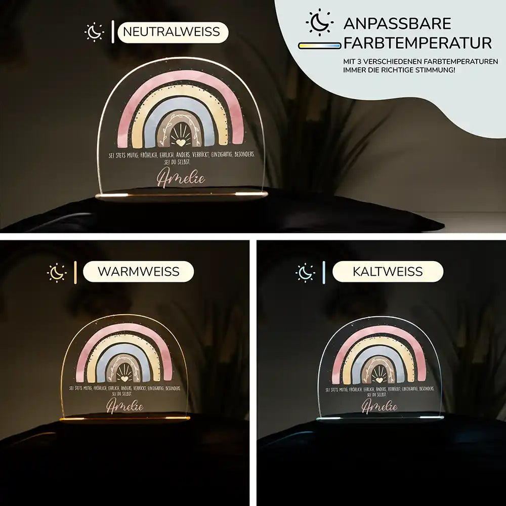 Kinderzimmer Bundle Regenbogen 6 Tonieregal + Nachtlicht