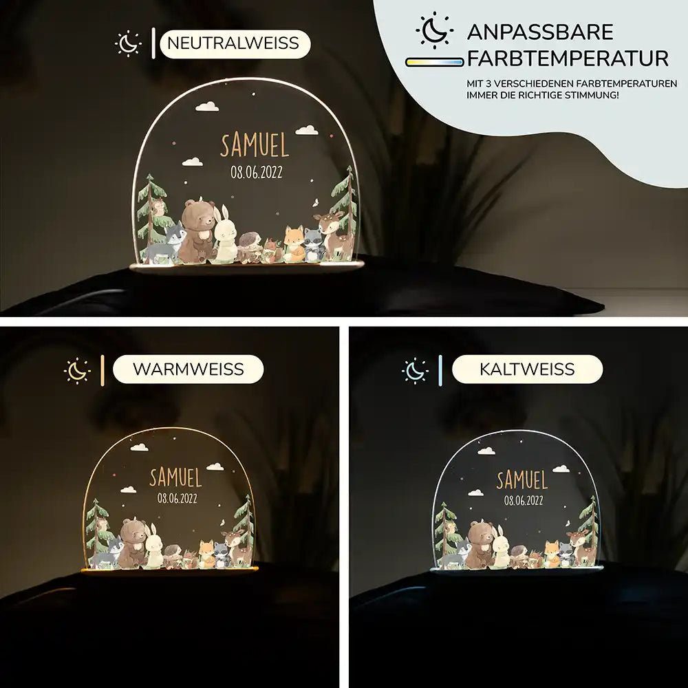 Kinderzimmer Bundle Waldtiere Tonieregal + Nachtlicht