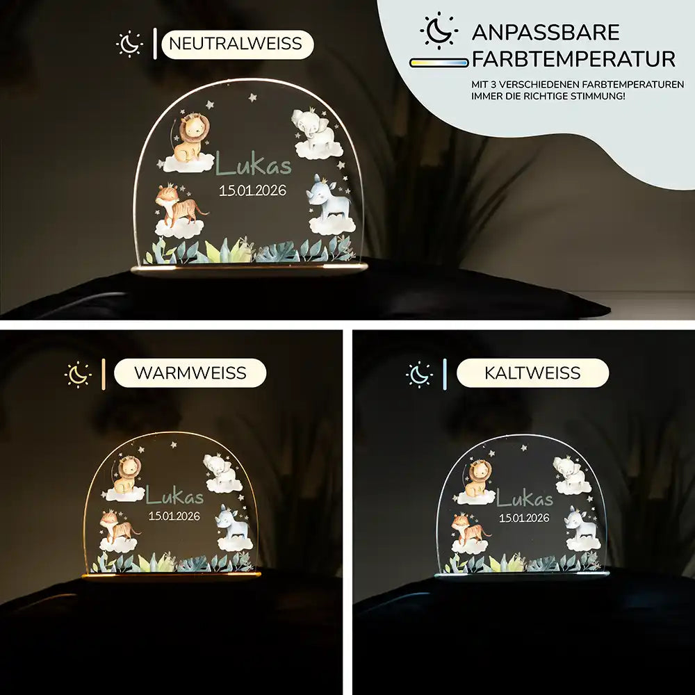 Kinderzimmer Bundle Tonieregal und Nachtlicht - Safari