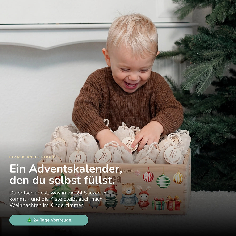Personalisierter Adventskalender zum Befüllen - Weihnachtswunder