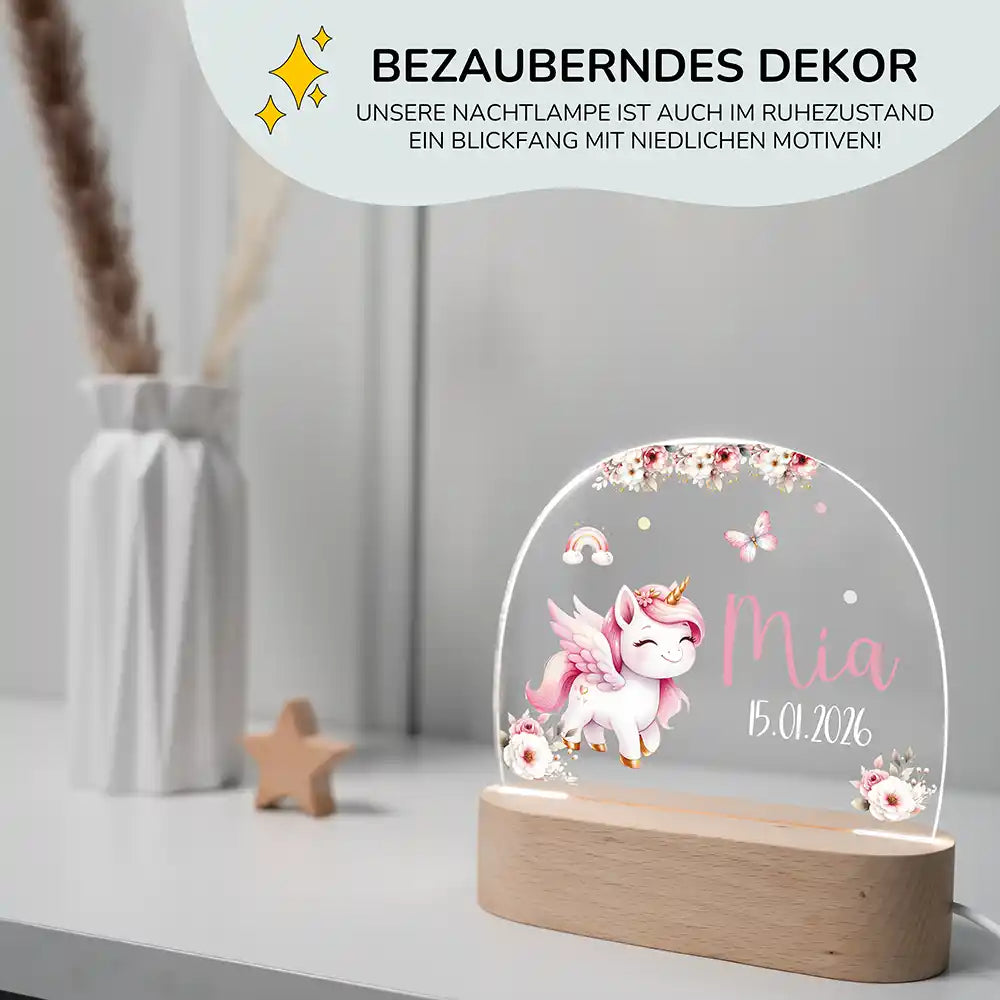 Kinderzimmer Bundle Tonieregal und Nachtlicht - Einhorn