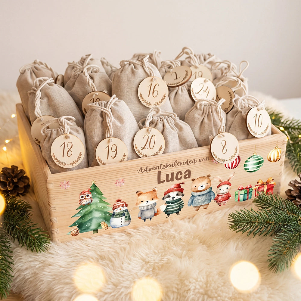 Personalisierter Adventskalender zum Befüllen - Weihnachtswunder