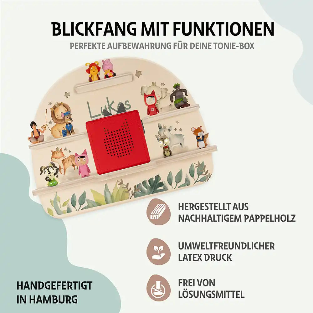 Kinderzimmer Bundle Tonieregal und Nachtlicht - Safari