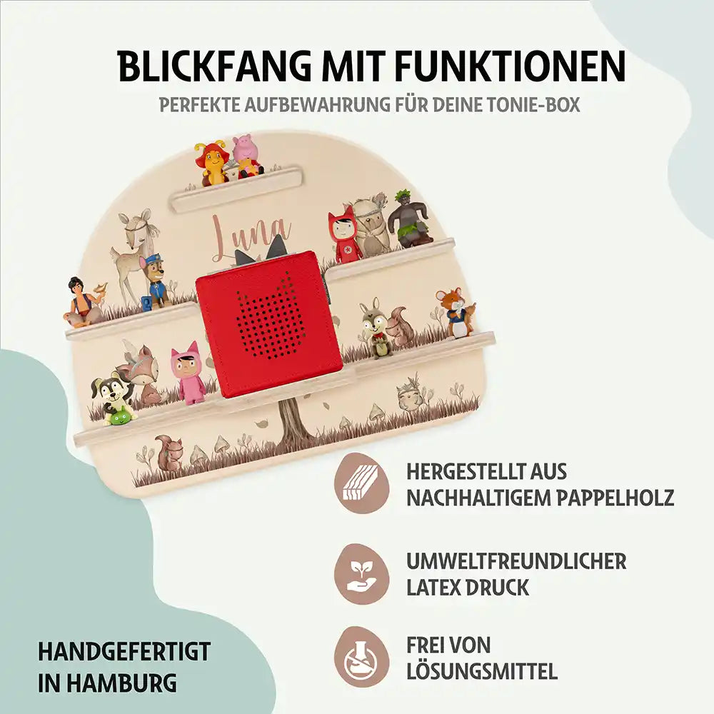 Kinderzimmer Bundle Tonieregal und Nachtlicht - Niedliches Reh