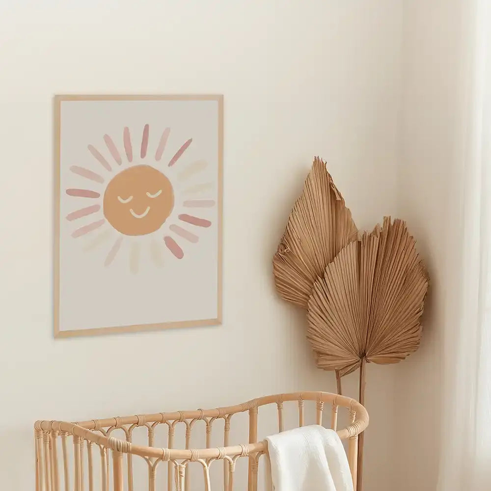 Poster 3er-Set - Gänseblümchen, Biene & Sonne fürs Kinderzimmer
