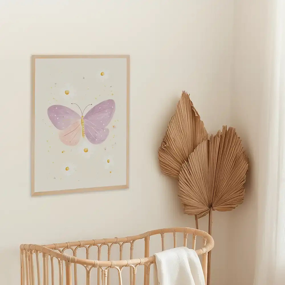 Poster 3er-Set - Ente, Gänseblümchen & Schmetterling fürs Kinderzimmer