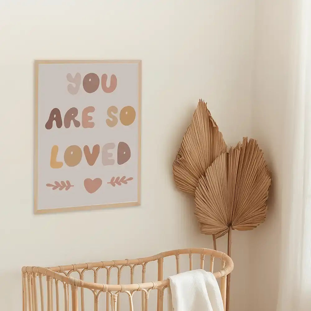 Poster 3er-Set - Reh, "You are so loved" & Sonne fürs Kinderzimmer