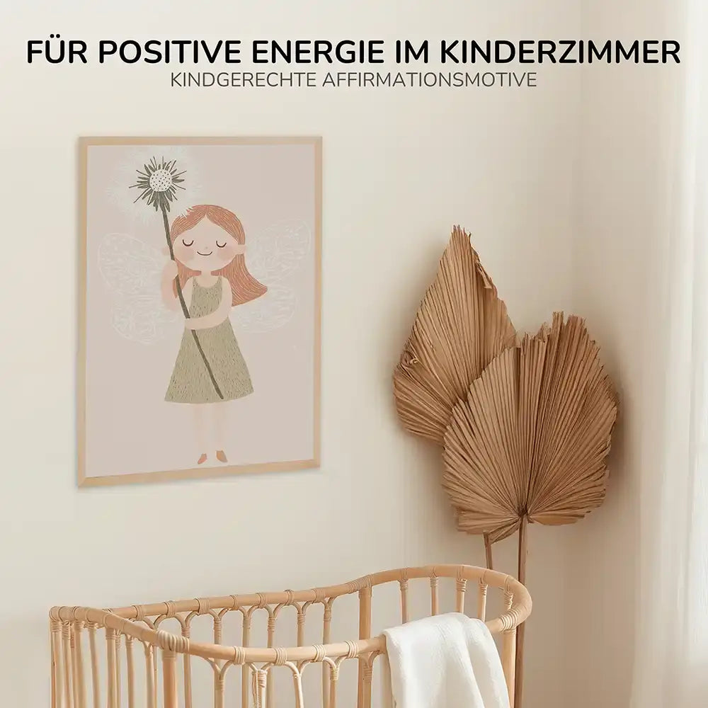 Poster 3er-Set - Engel, Häschen & "Play All Day" fürs Kinderzimmer