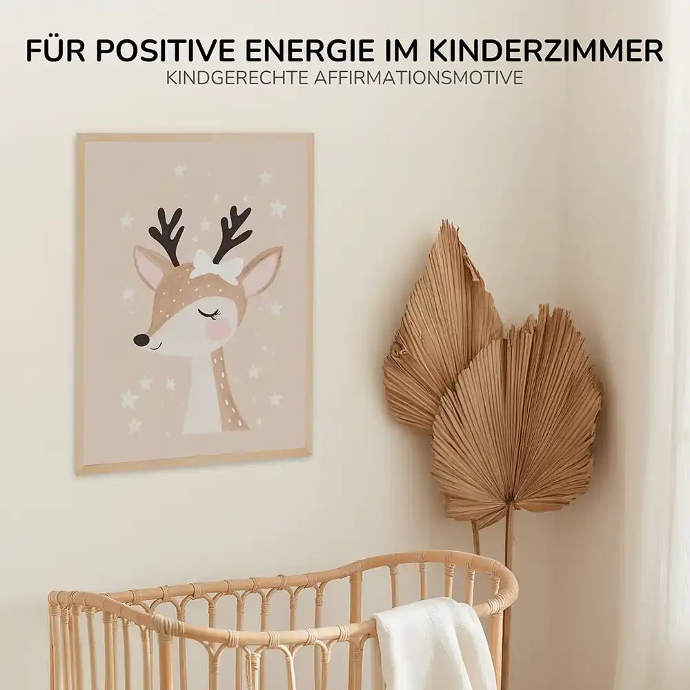 Poster 3er-Set - Reh, "You are so loved" & Sonne fürs Kinderzimmer