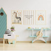 Poster 3er-Set - Einhorn, Regenbogen & Motivation fürs Kinderzimmer