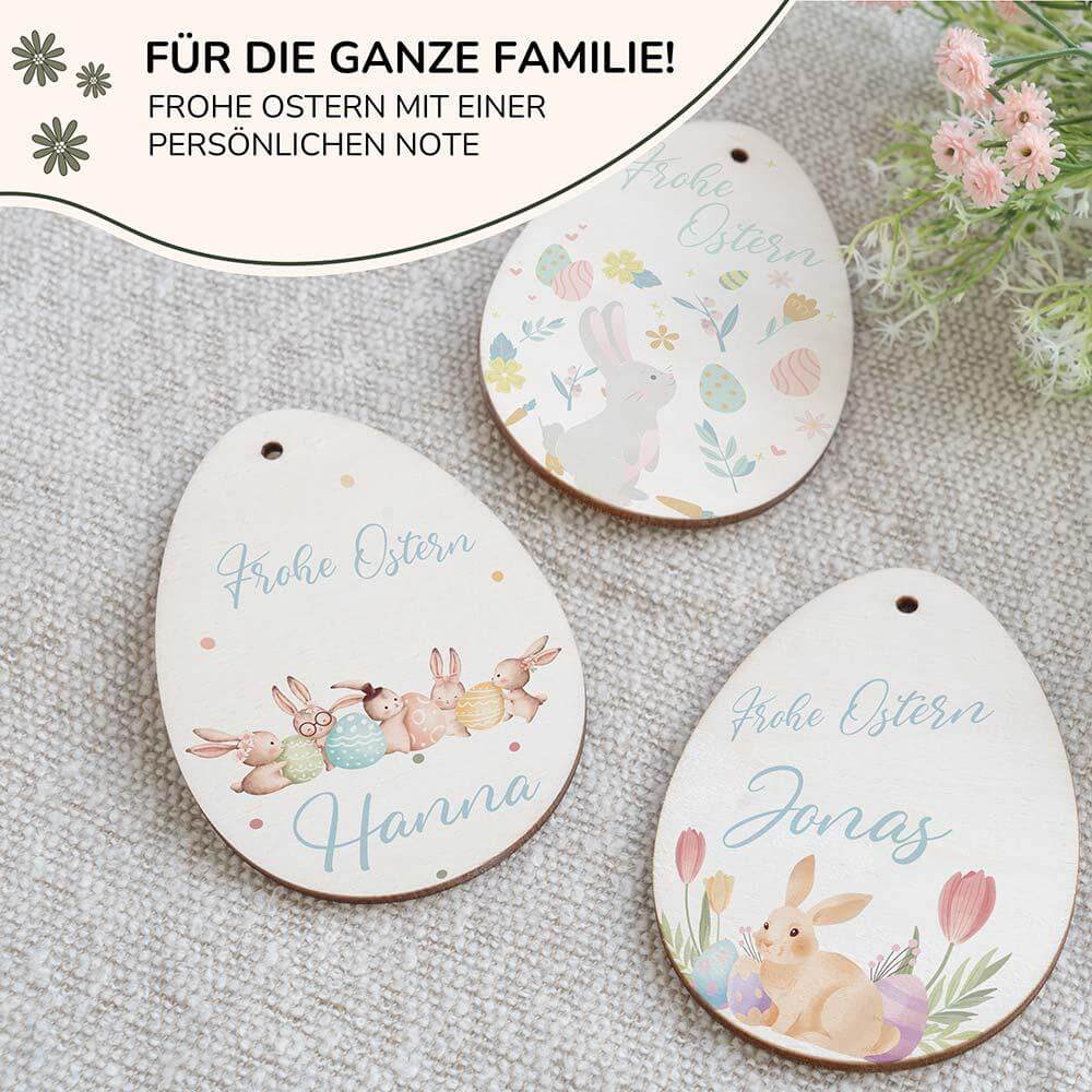high-quality handcrafted wooden Easter eggs with engraving