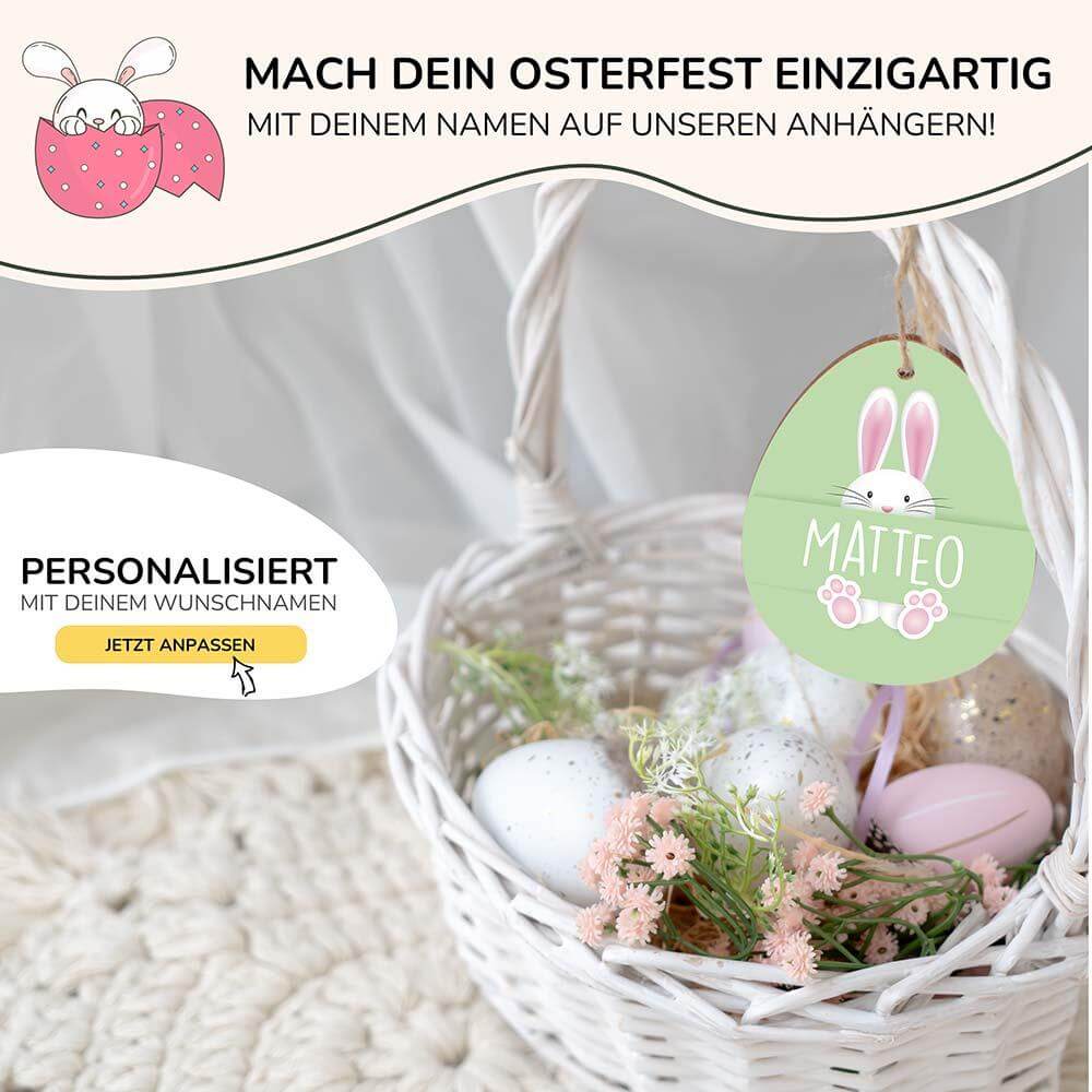 high-quality handcrafted wooden Easter egg with custom design