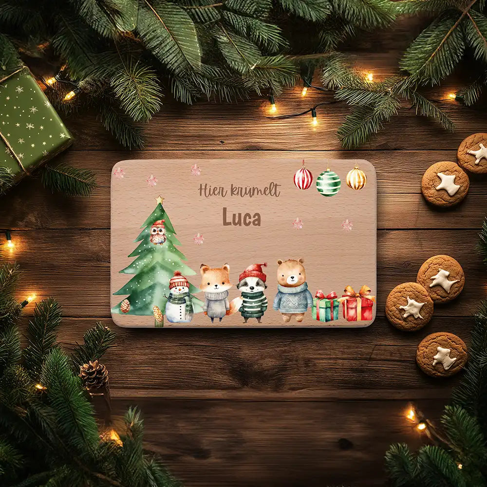 Frühstücksbrettchen Weihnachten - Weihnachtsglück