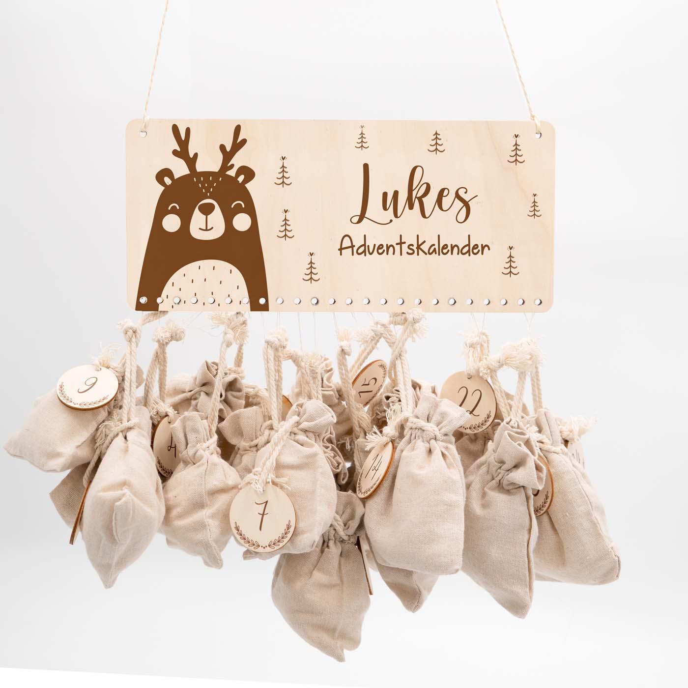 personalized advent calendar with custom name