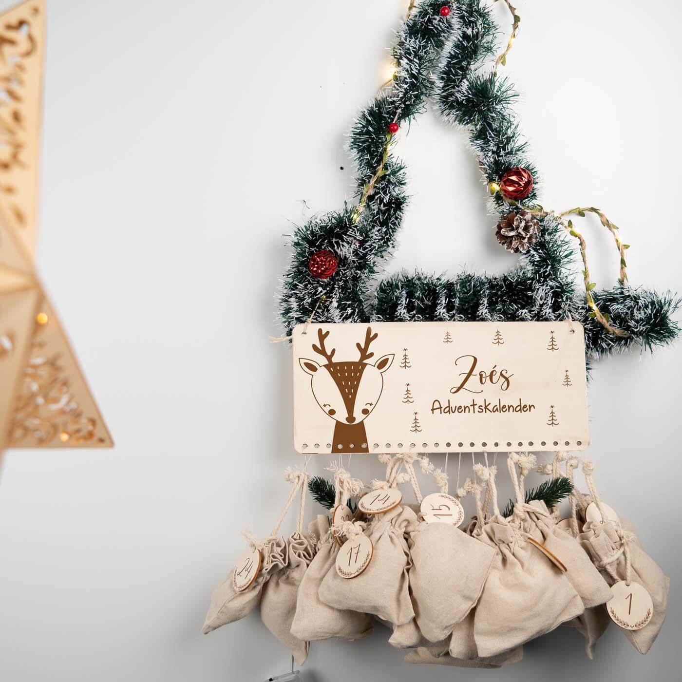 high-quality personalized moose advent calendar