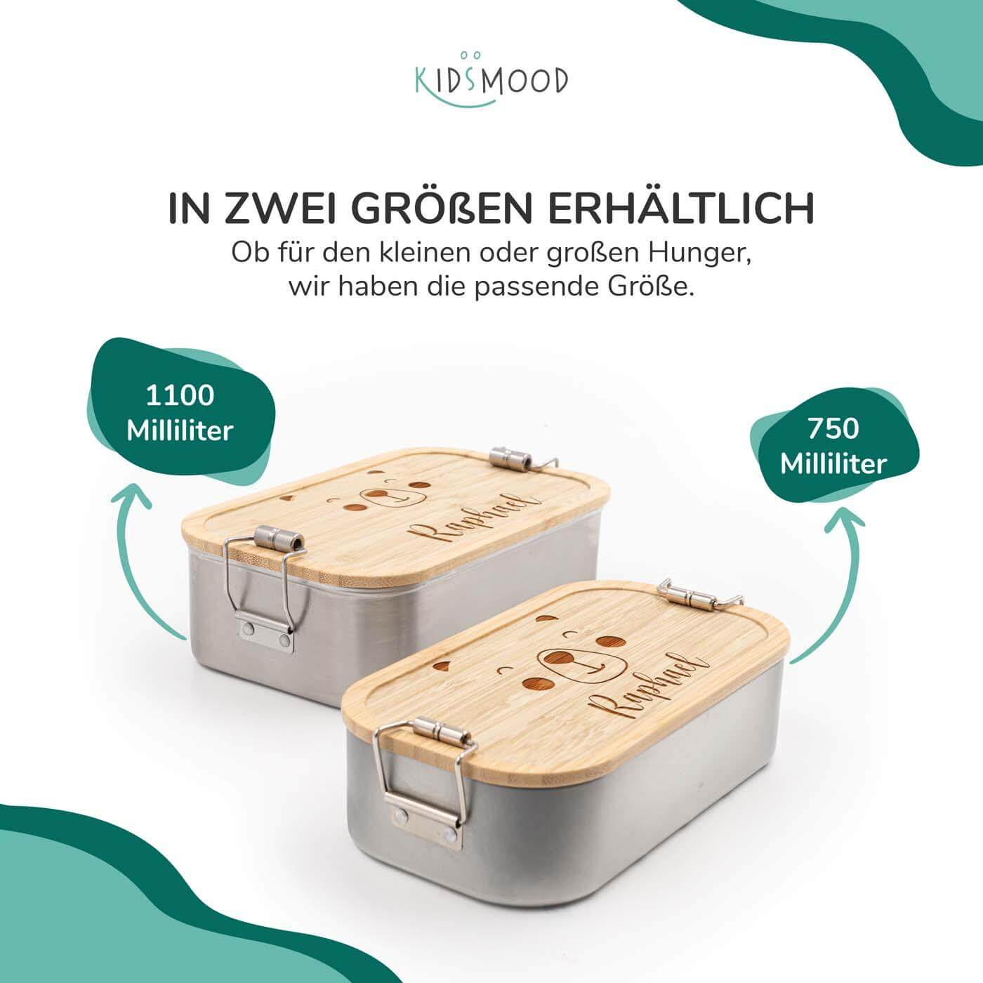 detailed view of bear face design on lunchbox