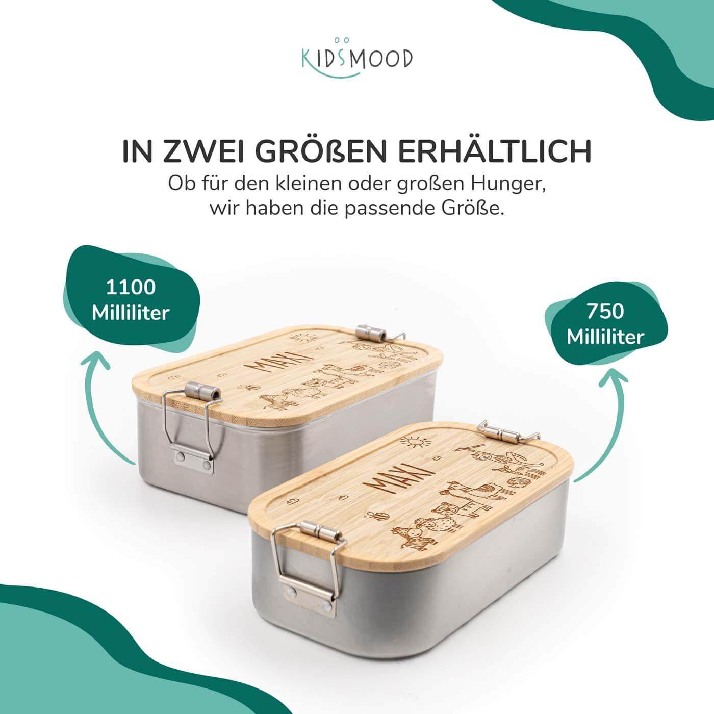 detailed view of cheerful animal family design on lunchbox