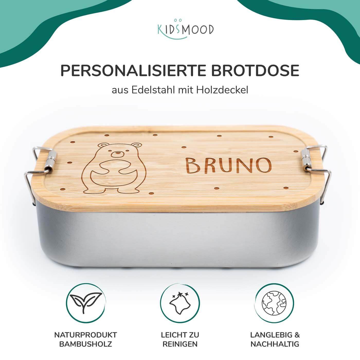 high-quality personalized cheerful bear lunchbox